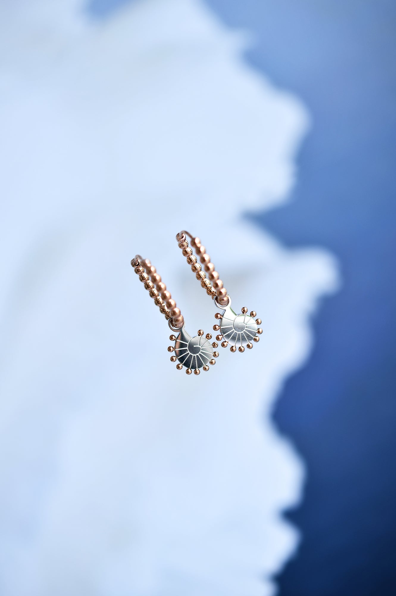 SHELLY BABY dot oval hoops / SHELLY BABY dot ovalni ringovi