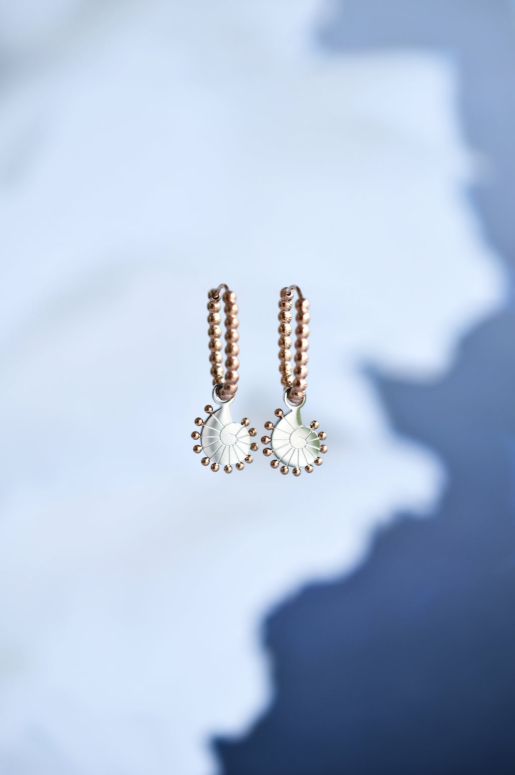 SHELLY BABY dot oval hoops / SHELLY BABY dot ovalni ringovi