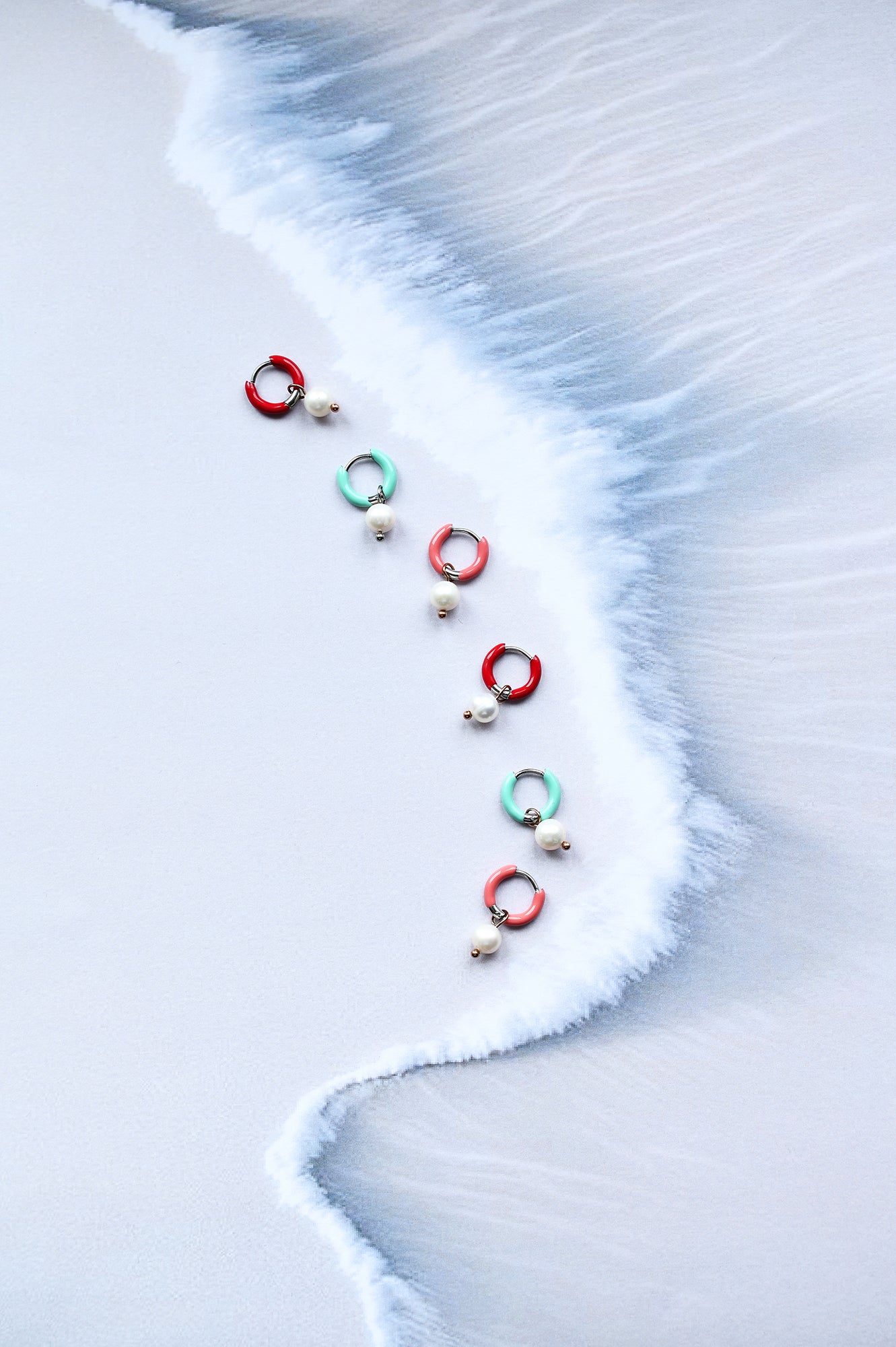 PEARL color mini hoops / PEARL mini ringovi u boji
