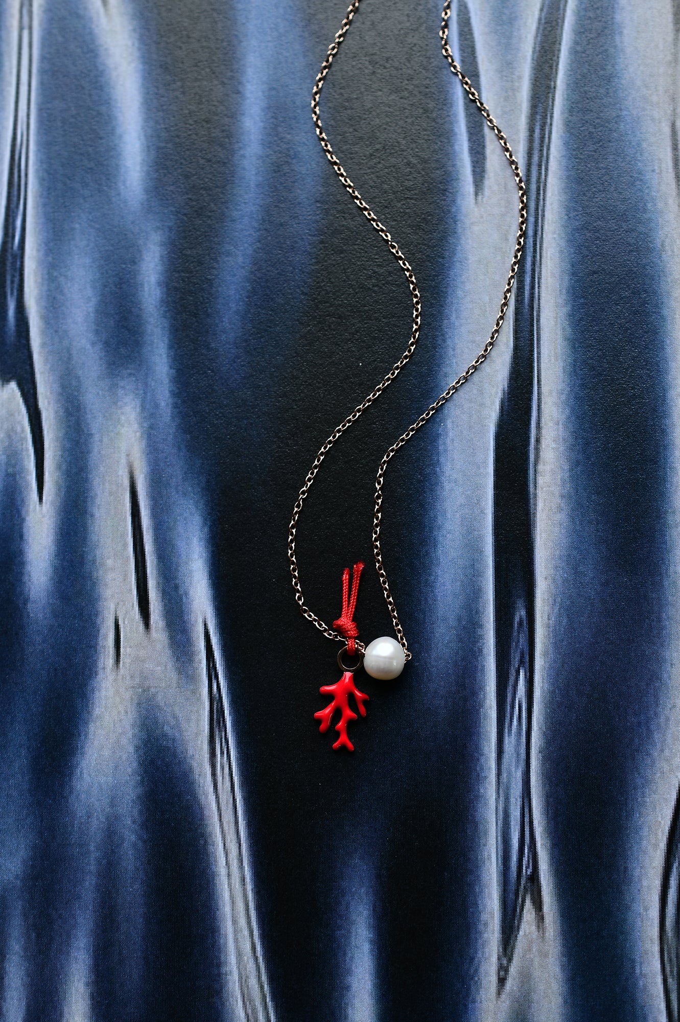 RED CORAL single necklace / RED CORAL jednostruka ogrlica