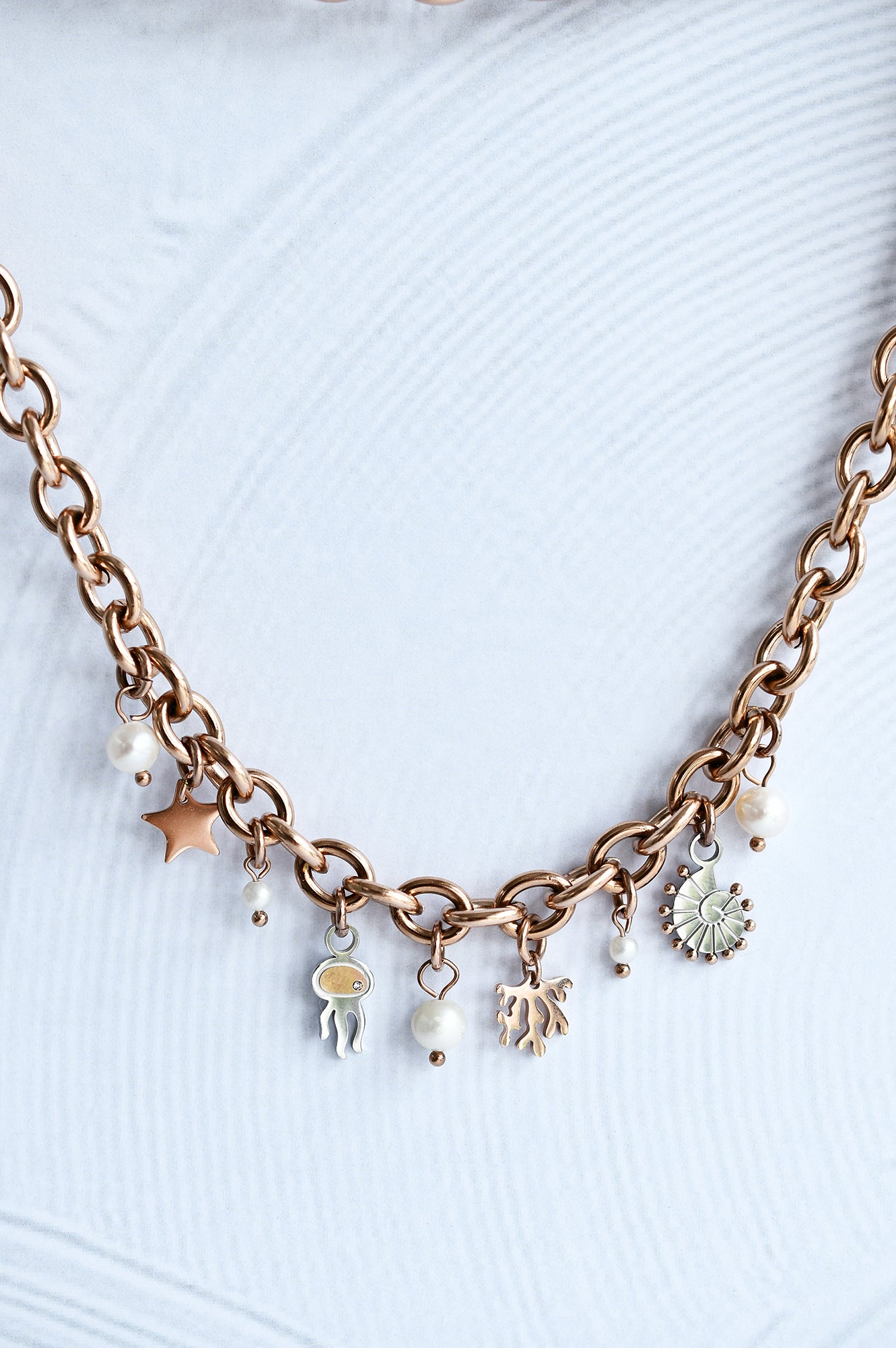 STAY SALTY BABY chunky necklace / STAY SALTY BABY ogrlica