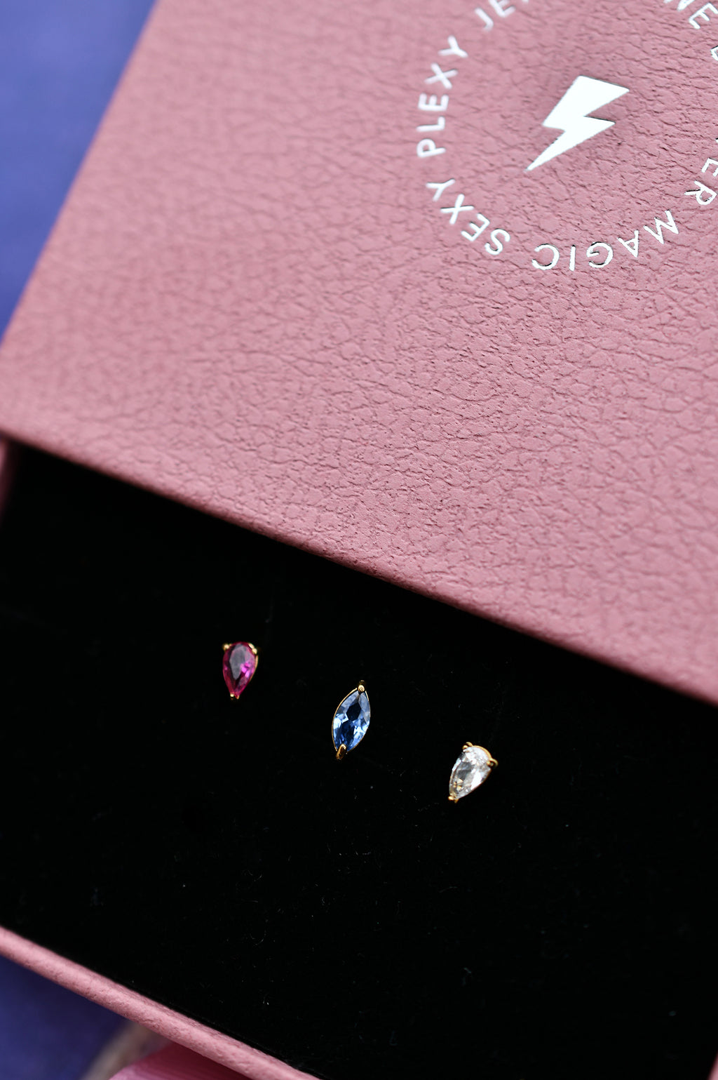 SUMMER DIAMONDS stud earrings / SUMMER DIAMONDS stud naušnice