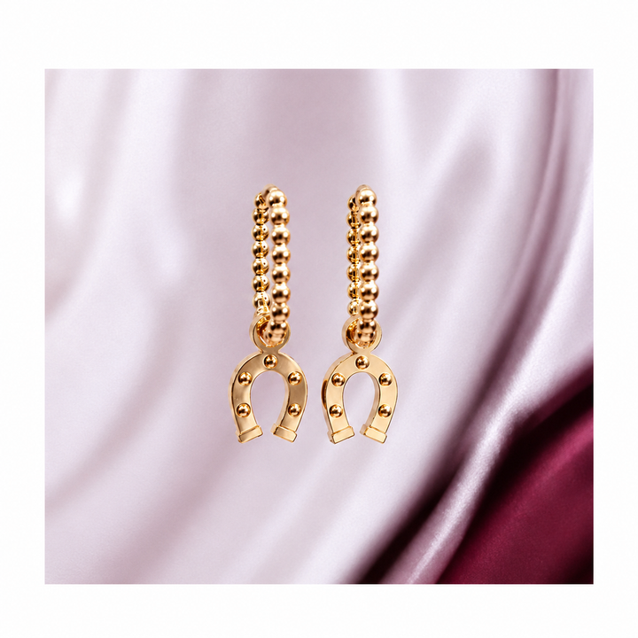 HORSE WHISPERER dot oval hoops / HORSE WHISPERER dot ovalni ringovi
