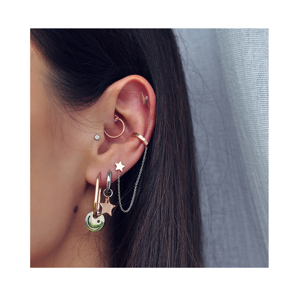 SMILE ON oval hoops