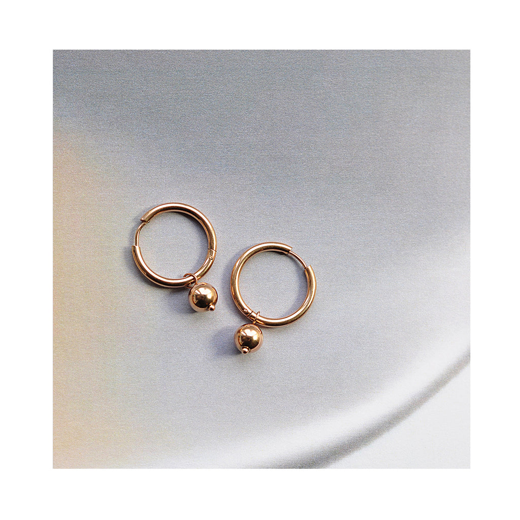 SNOW PEARL klassische Creolen / SNOW PEARL Ringovi 