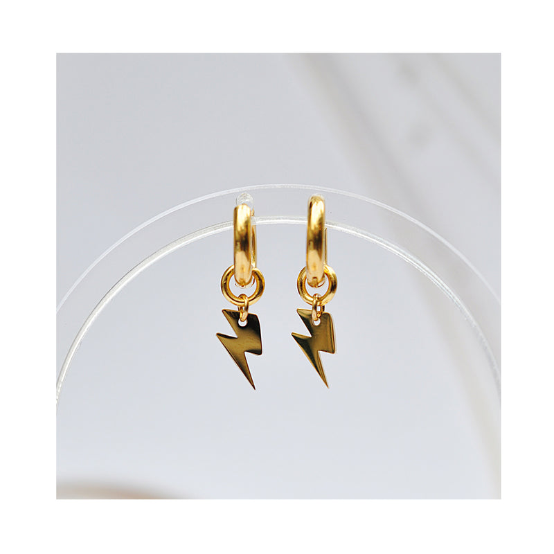 Mini hoops THUNDER earrings