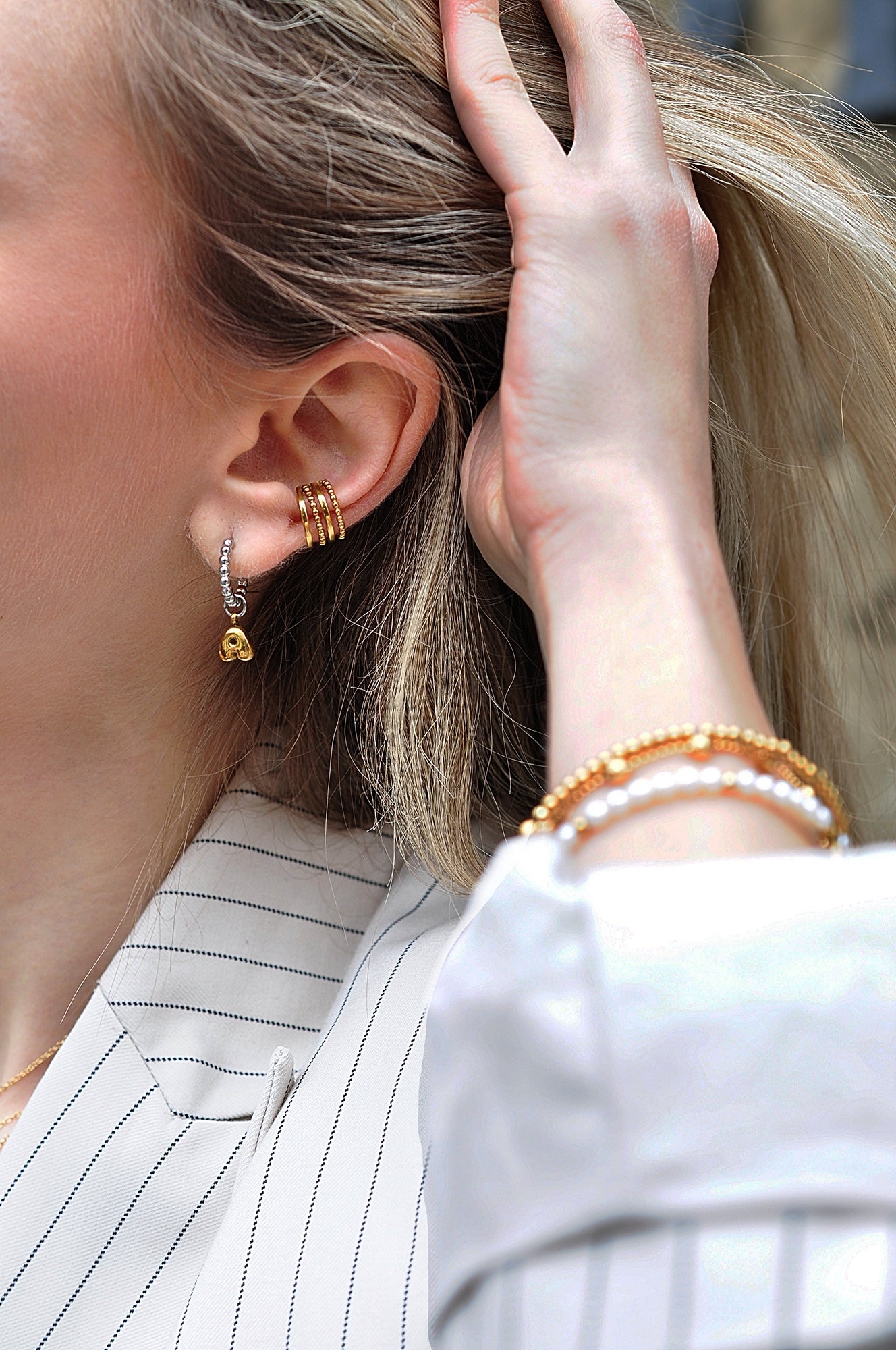 MULTIPLE DOT cuff earring / MULTIPLE DOT cuff naušnica