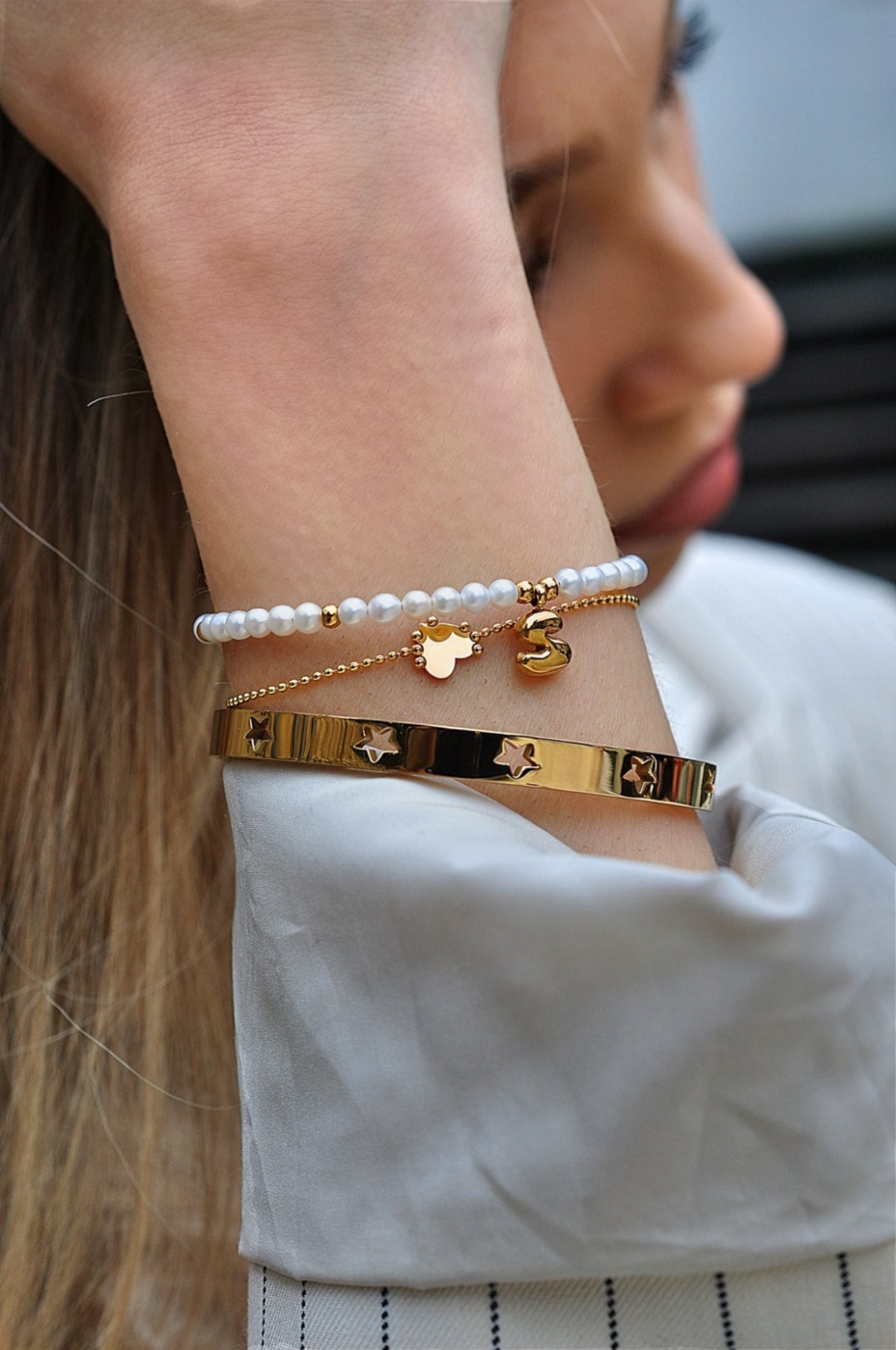 LOVE LETERS pearl bracelet / LOVE LETERS biserna narukvica