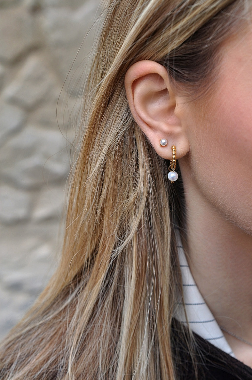 PEARL stud earrings / PEARL mini naušnice
