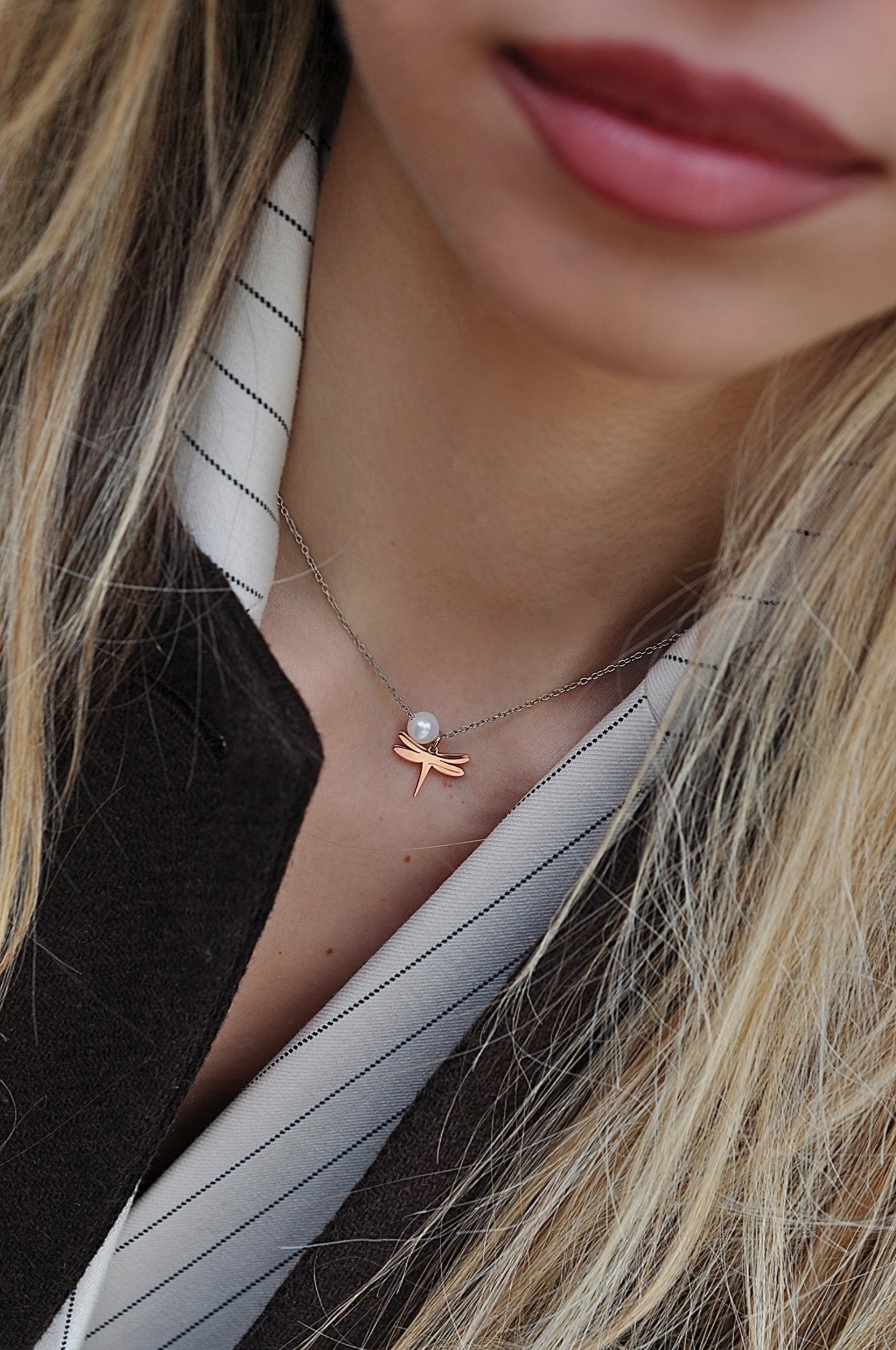 DRAGONFLY single necklace / DRAGONFLY jednostruka ogrlica