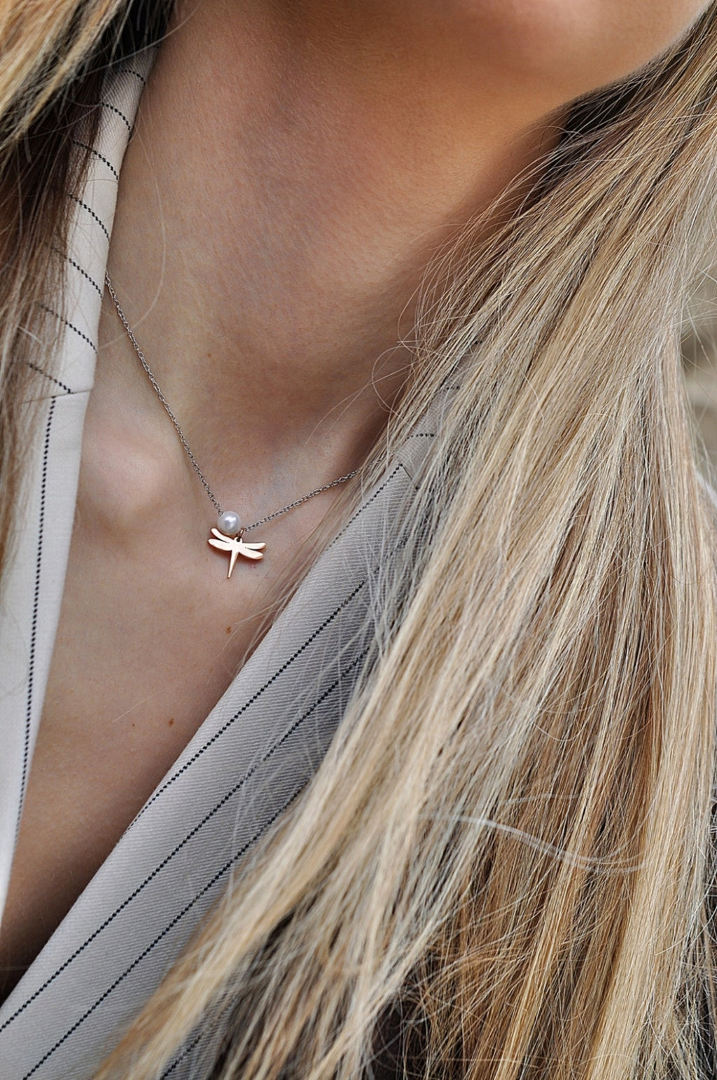 DRAGONFLY single necklace / DRAGONFLY jednostruka ogrlica
