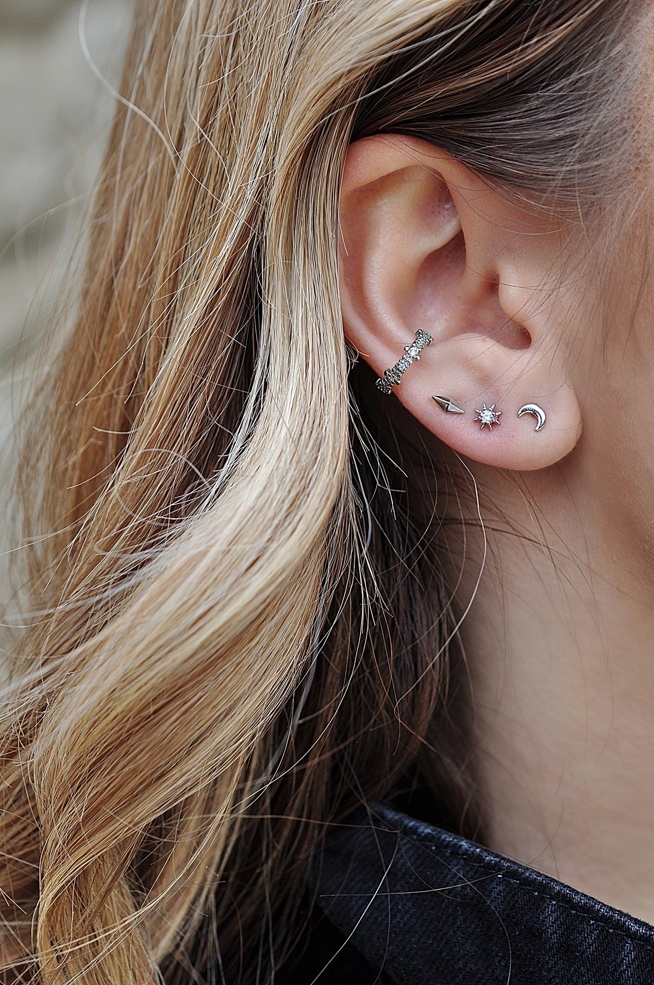 MOON piercing earrings / MOON piercing naušnice