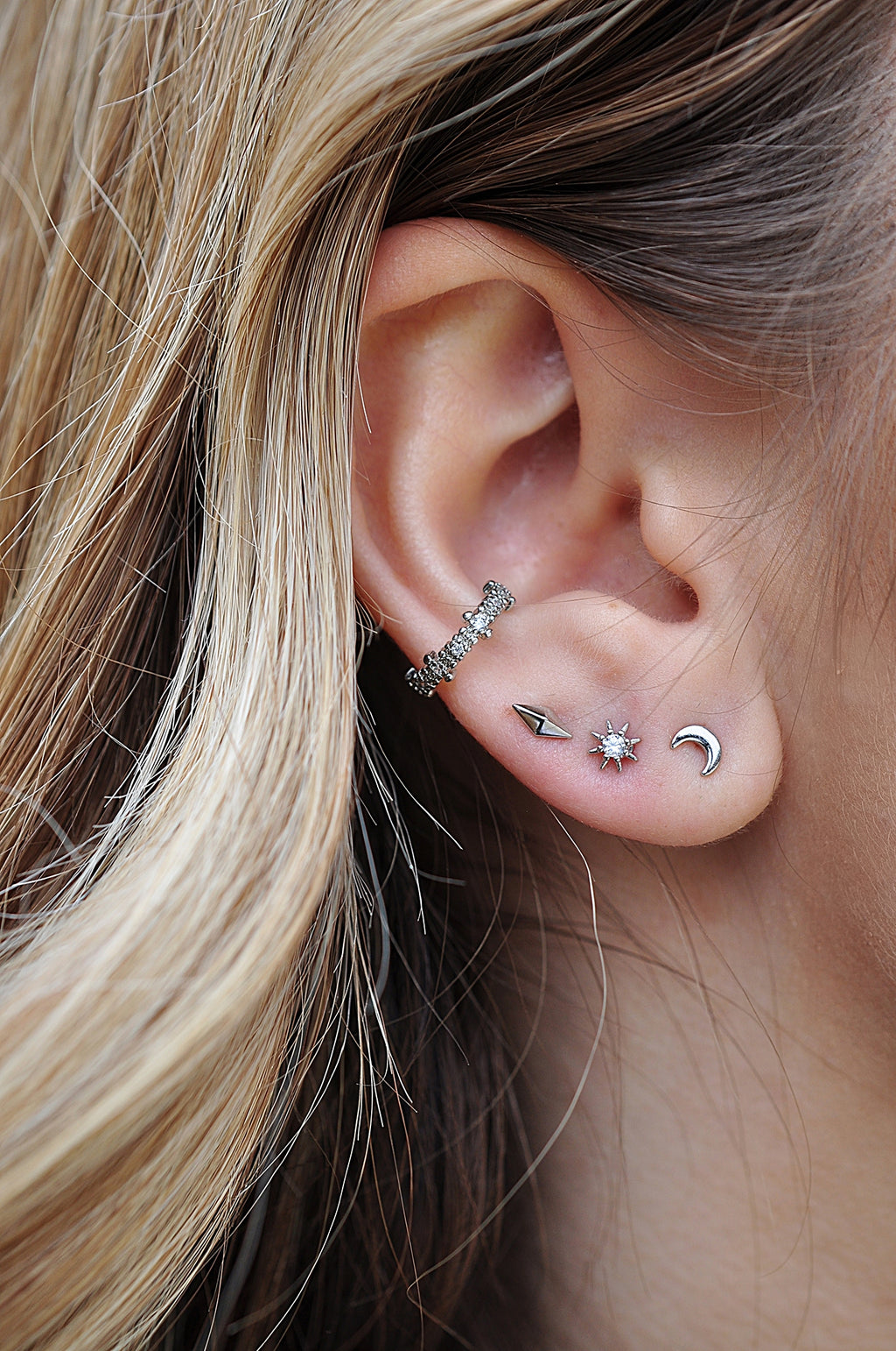 MOON piercing earrings / MOON piercing naušnice