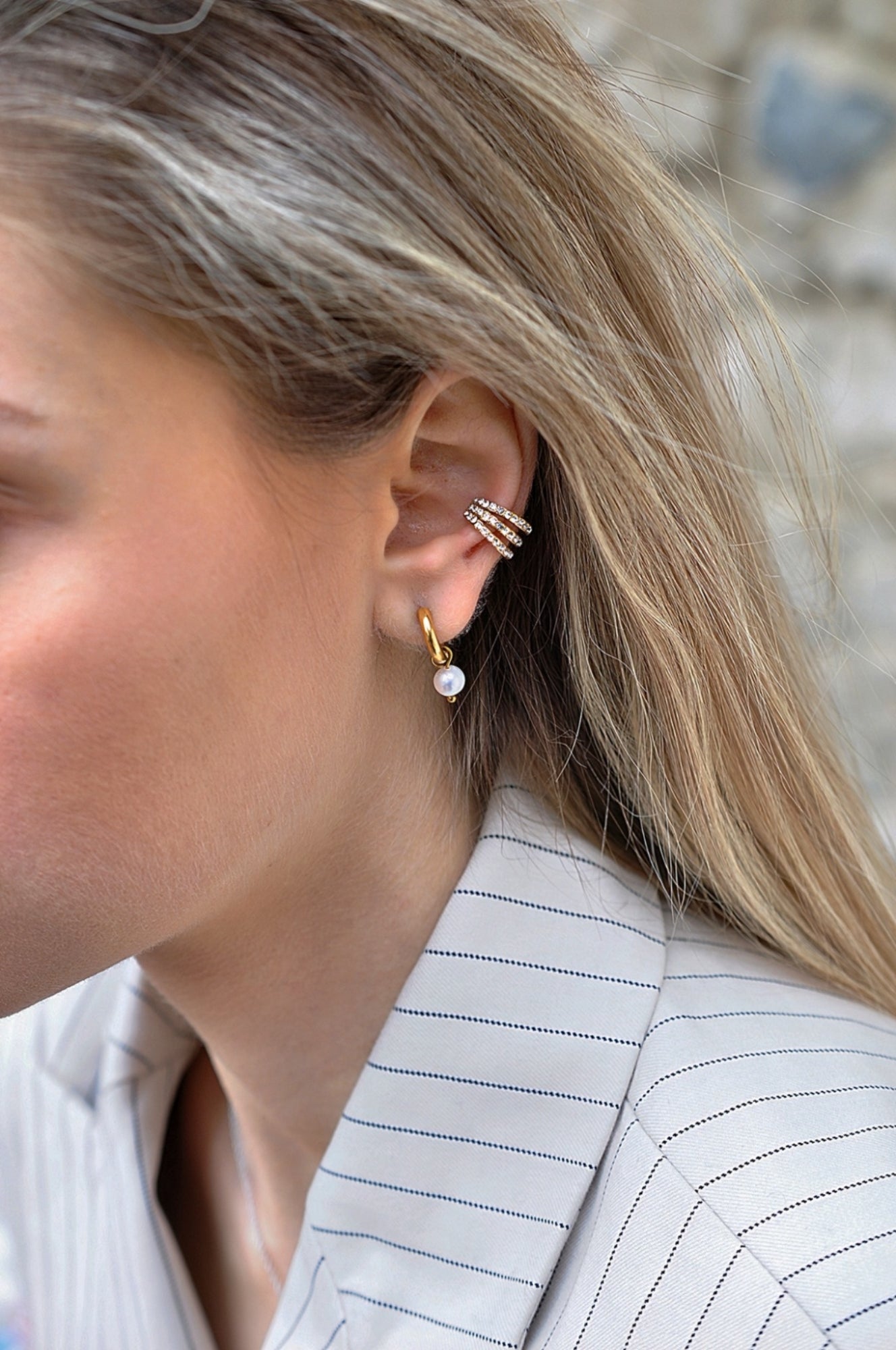 TRIPLE SPARKLE cuff earring / TRIPLE SPARKLE cuff naušnica