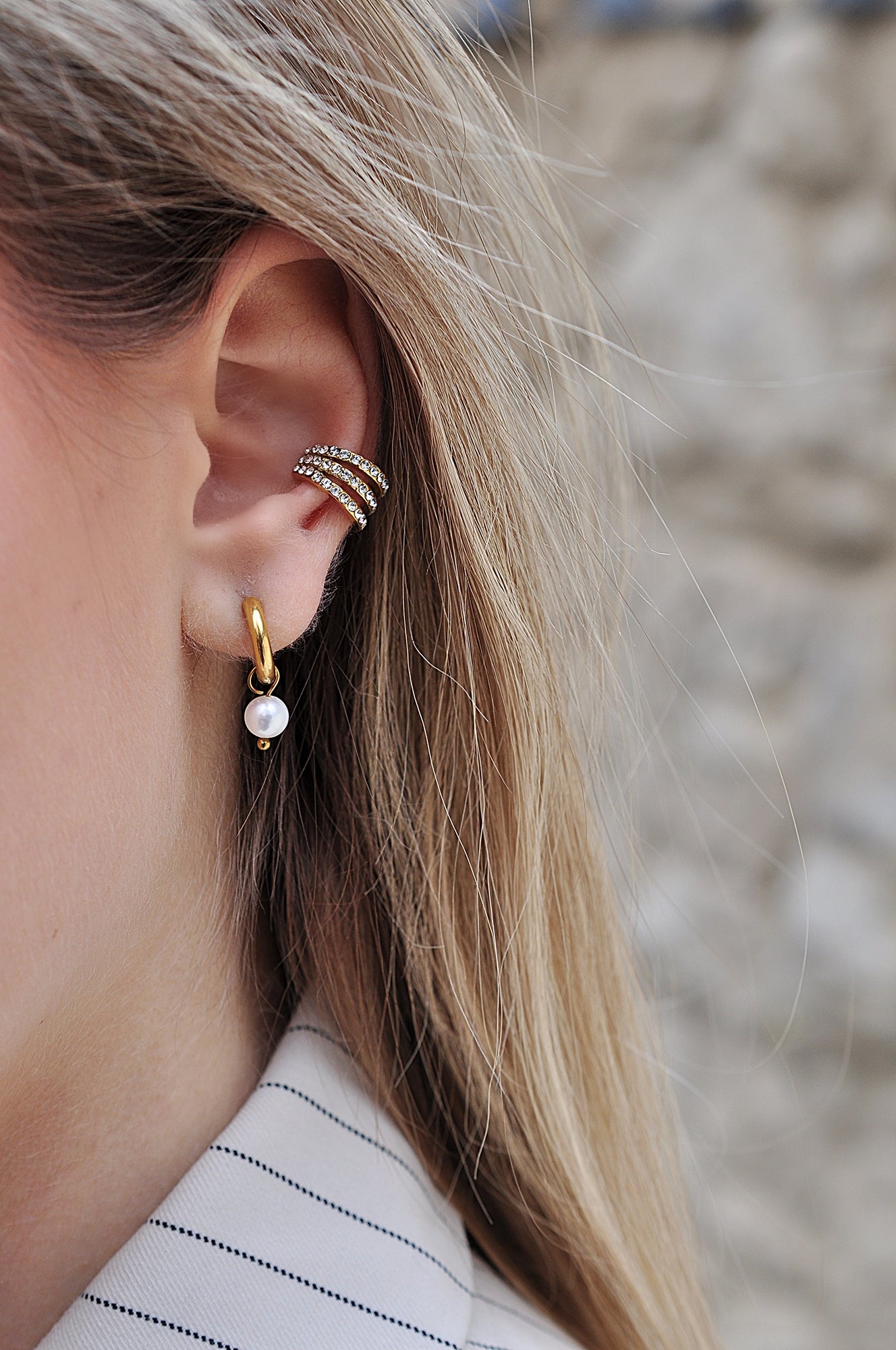 TRIPLE SPARKLE cuff earring / TRIPLE SPARKLE cuff naušnica