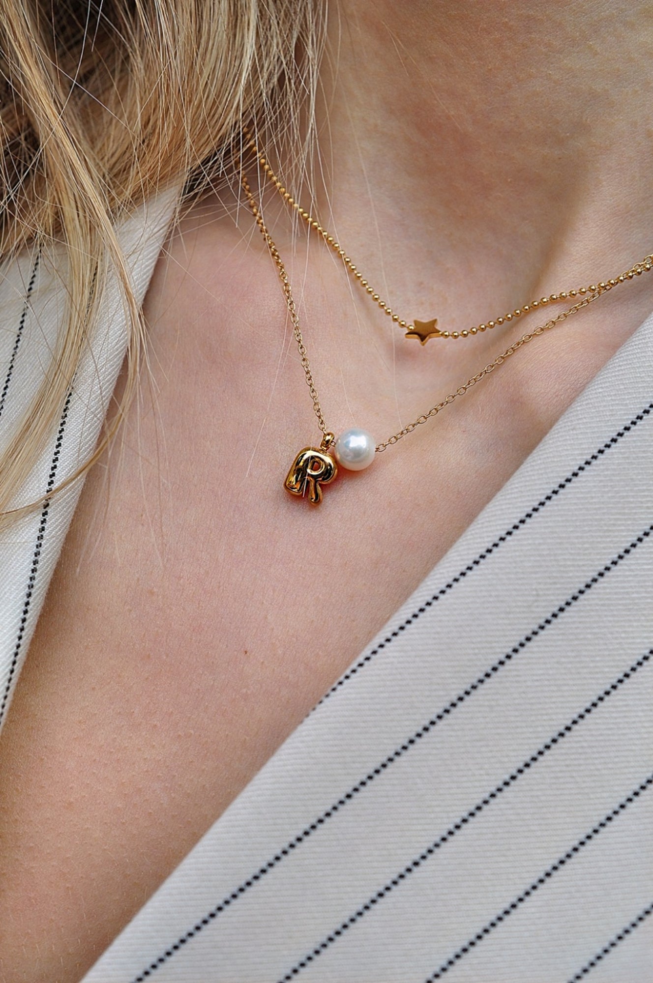 LOVE LETTERS single necklace / LOVE LETTERS jednostruka ogrlica