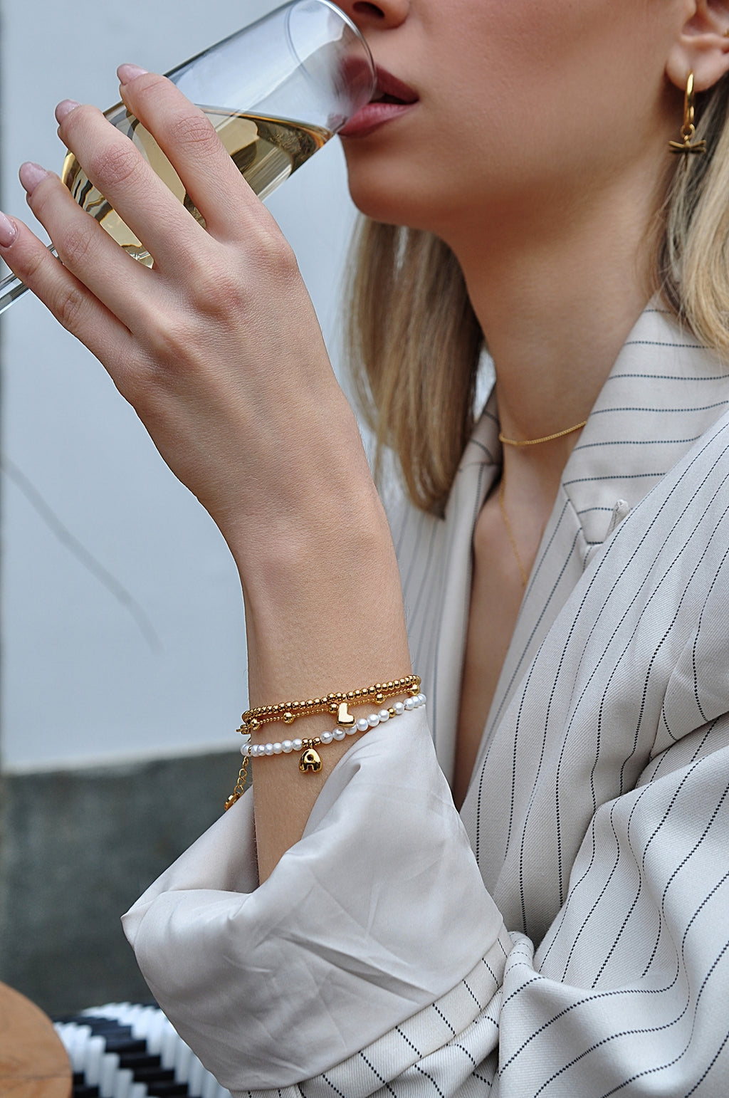 LOVE LETERS pearl bracelet / LOVE LETERS biserna narukvica