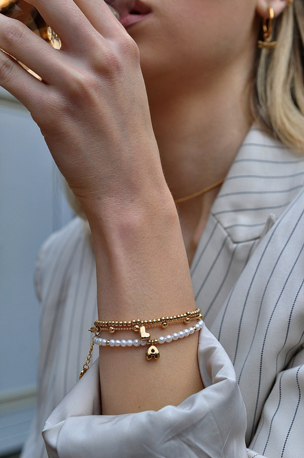 LOVE LETERS pearl bracelet / LOVE LETERS biserna narukvica