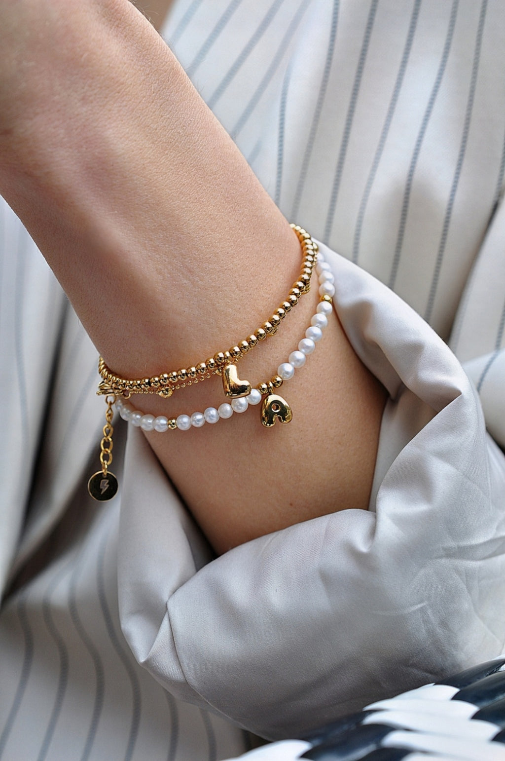 LOVE LETTERS bead bracelet / LOVE LETTERS točkasta narukvica