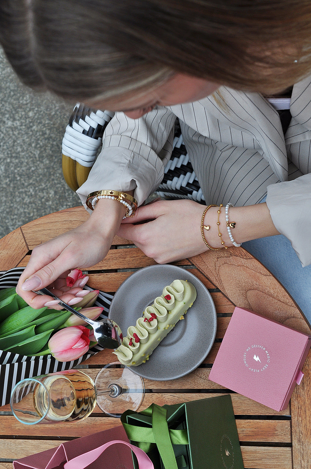 LOVE LETERS pearl bracelet / LOVE LETERS biserna narukvica