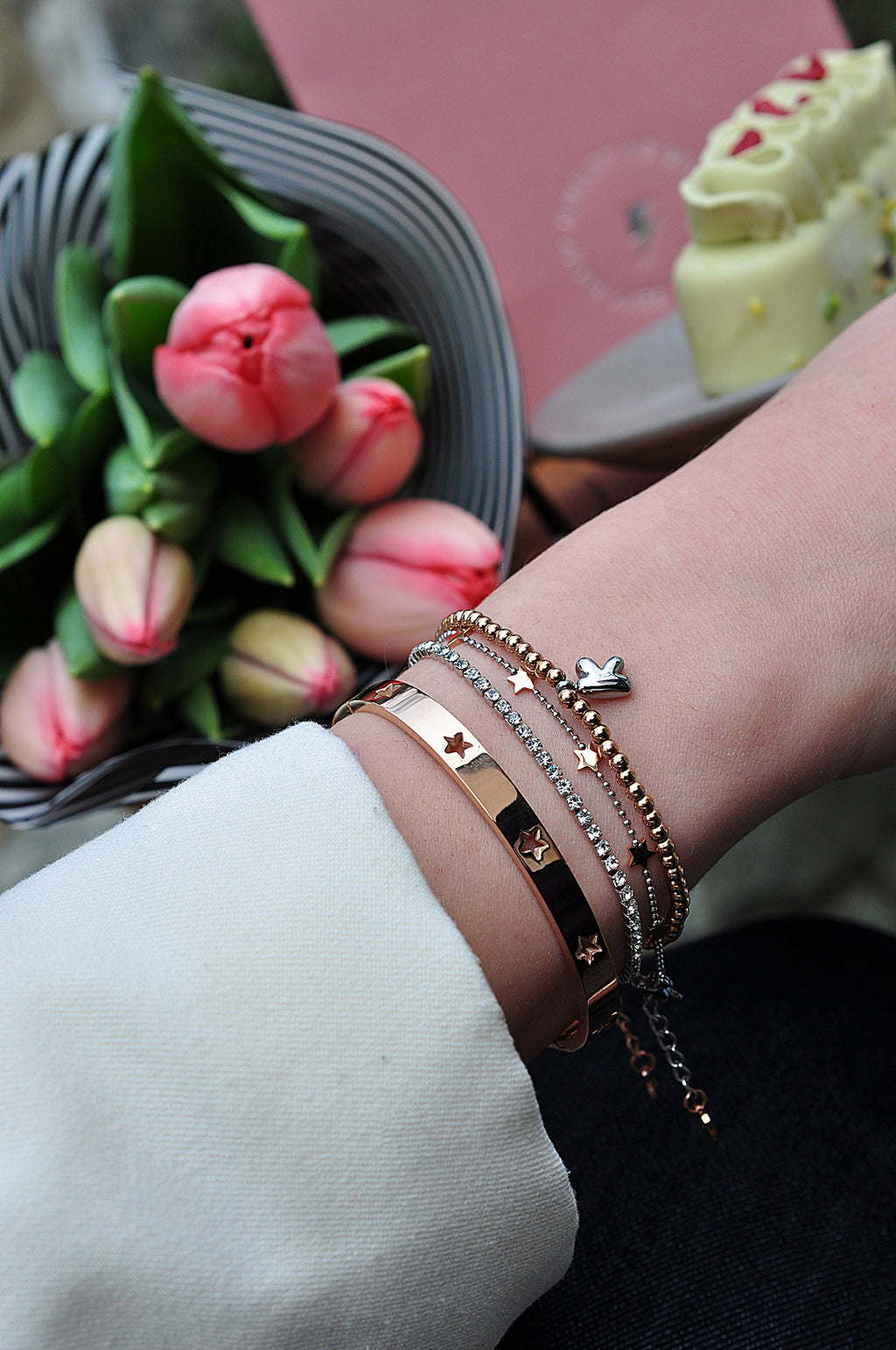 LOVE LETTERS bead bracelet / LOVE LETTERS točkasta narukvica