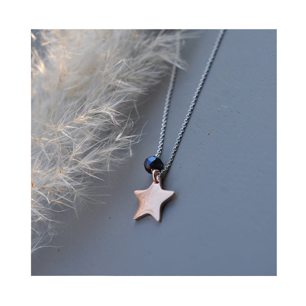MOONCHILD Star & Snowflake glass necklace