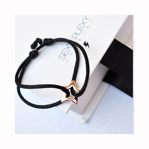 STAR OUTLINE silk bracelet / STAR LINE svilena narukvica