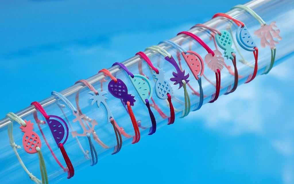 Silk bracelet PALMTREE RAINFOREST / Svilena narukvica PALMTREE RAINFOREST