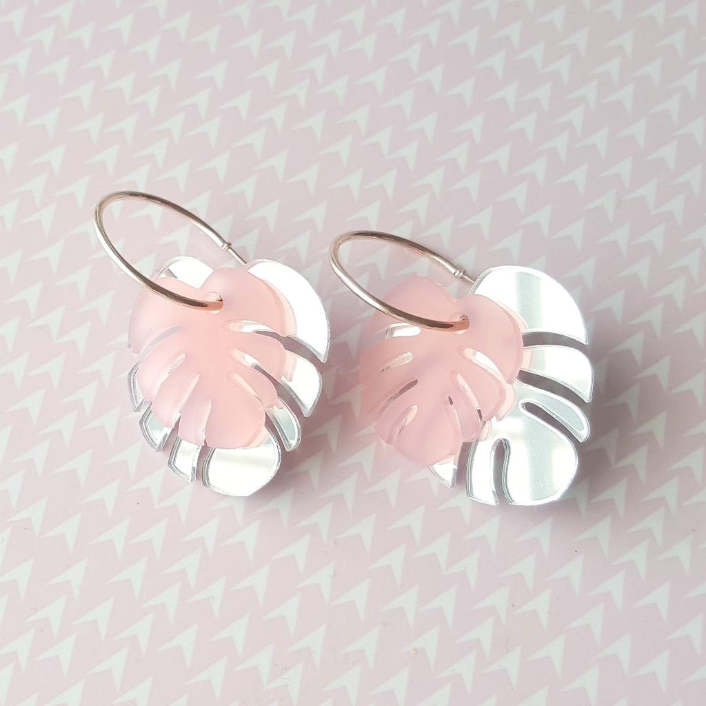 Ohrringe MONSTERA SOMMER / Naušnice MONSTERA SOMMER