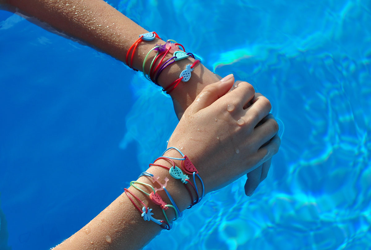 Silk bracelet WATERMELON RAINFOREST / Svilena narukvica LUBENICA RAINFOREST