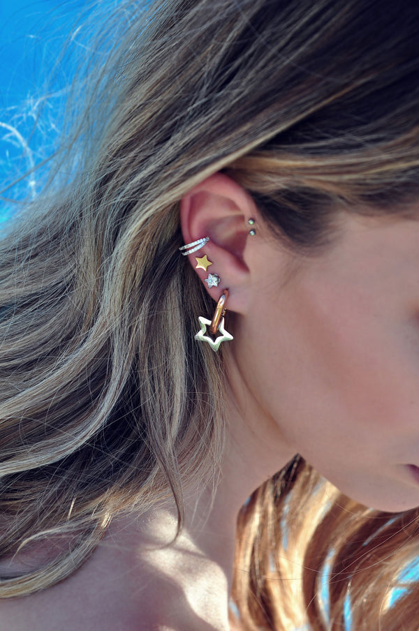 AMALFI STAR OUTLINE earrings