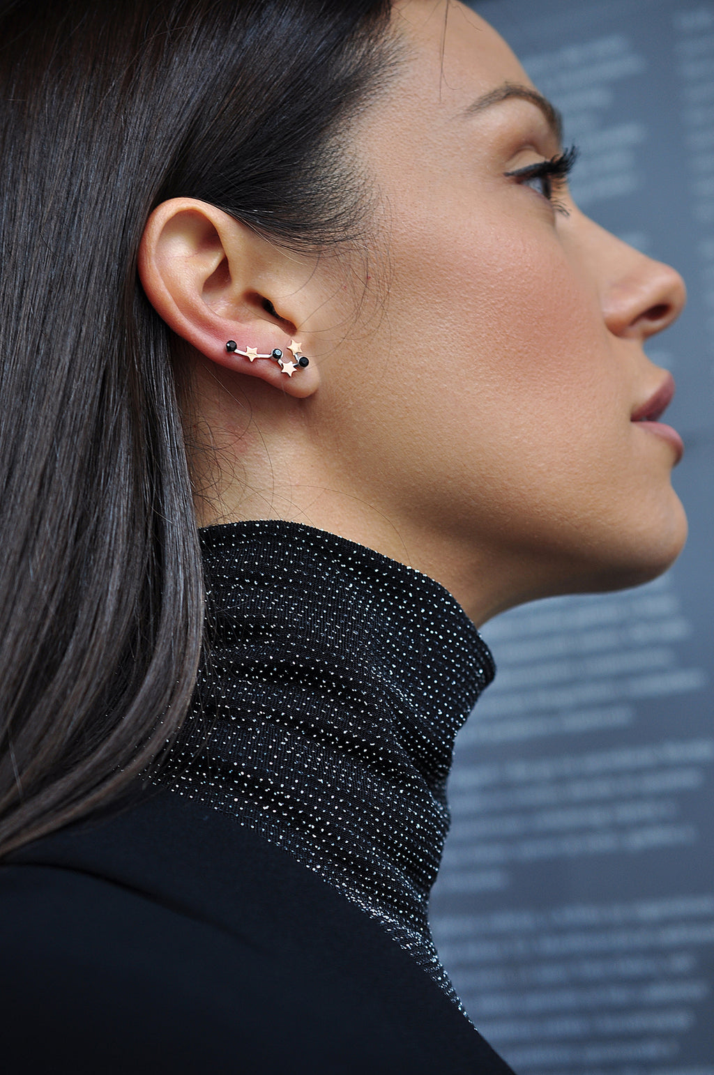 ROCK STAR BLACK čarobni uhani / ROCK STAR BLACK magic naušnica 