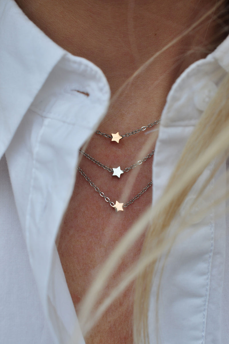 Trostruka STAR SHOWER necklace / Trostruka STAR SHOWER ogrlica