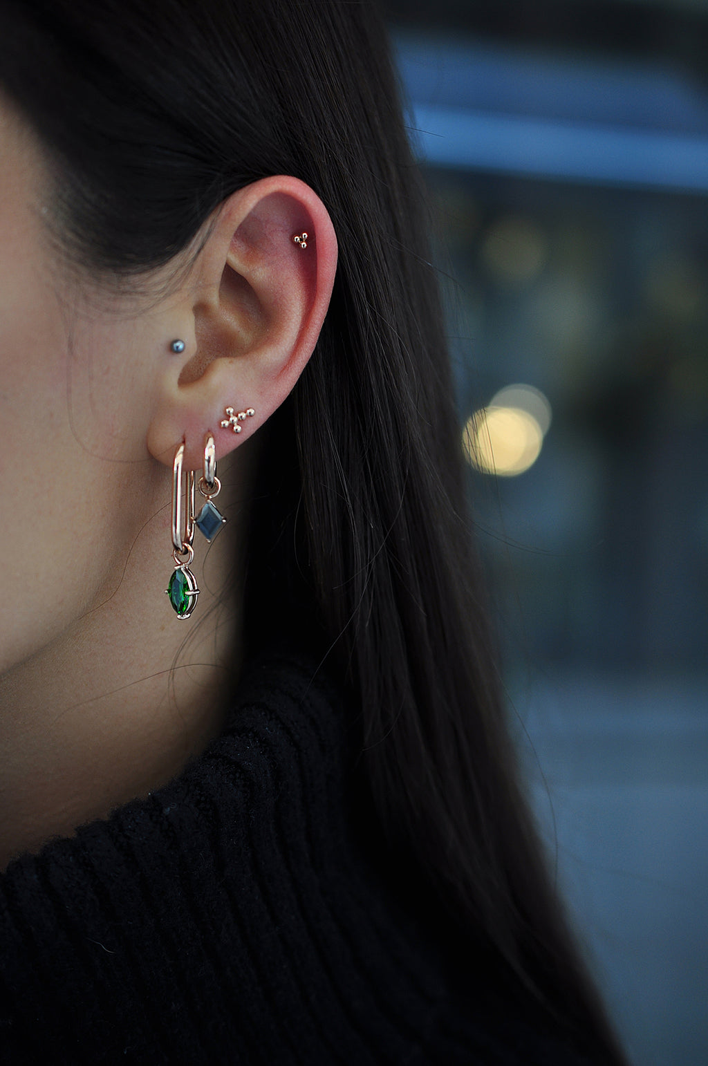 GREEN ROCK oval ring / GREEN ROCK ovalni ringovi