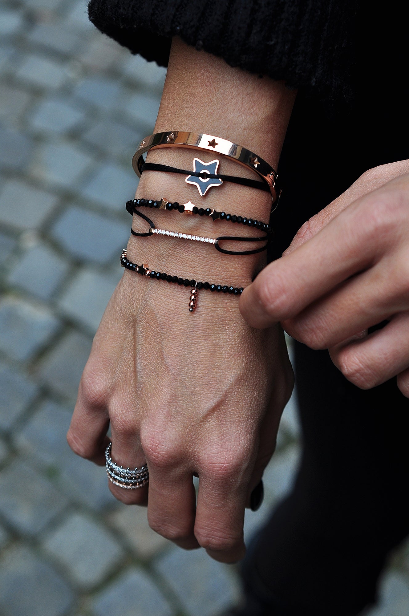 ROCK STUD beads bracelet / ROCK STUD narukvica s perlicama