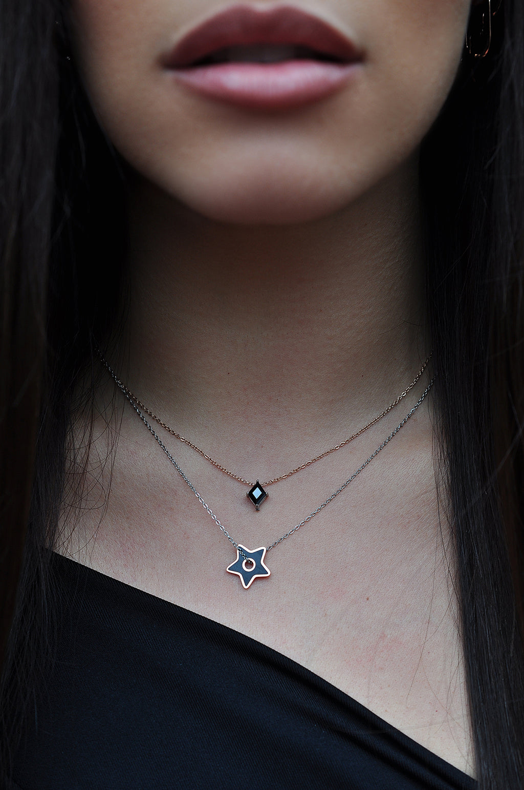 STAR & ROCK double necklace / STAR & ROCK dvostruka ogrlica