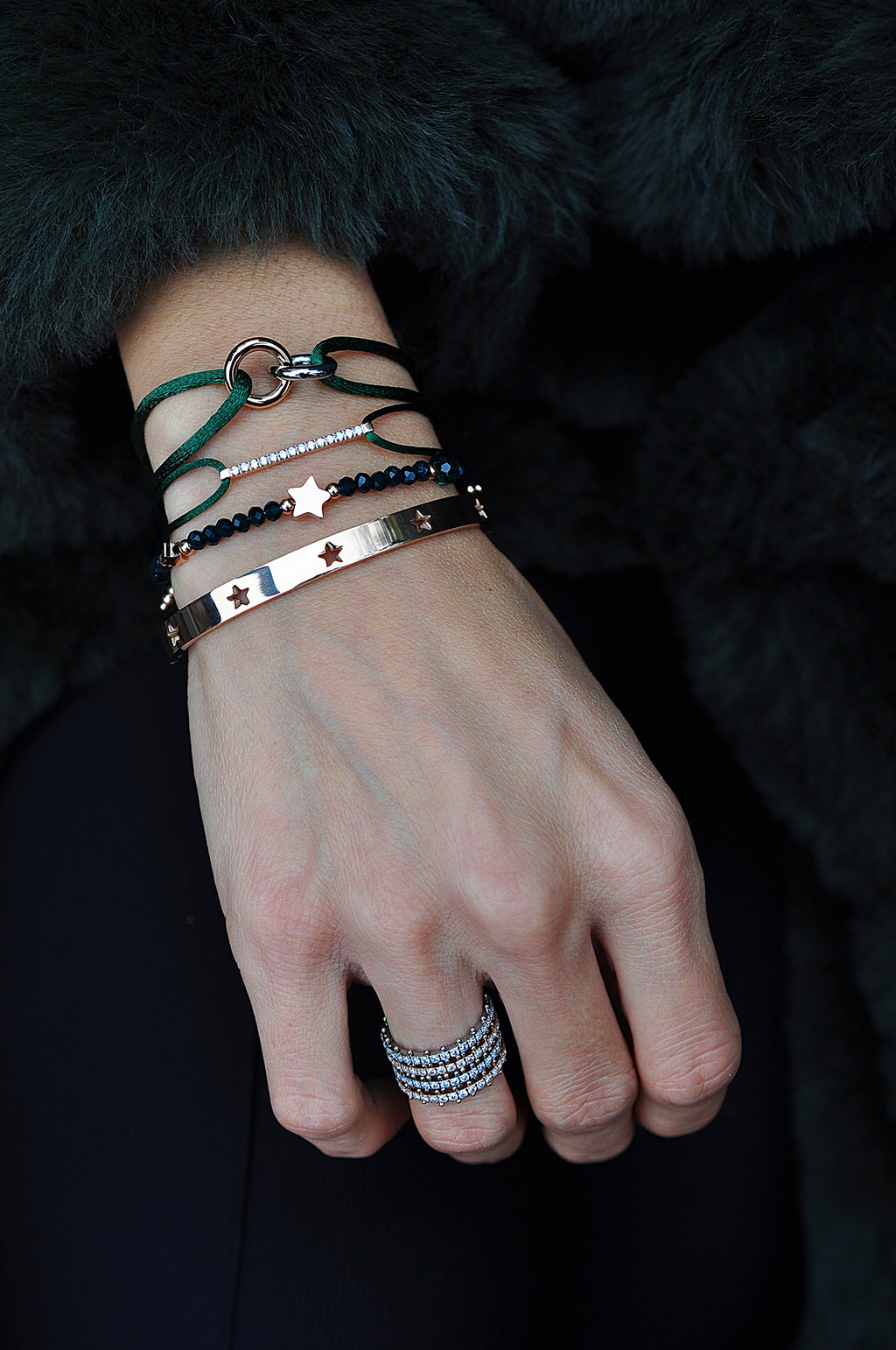 ROCK STUD beads bracelet / ROCK STUD narukvica s perlicama