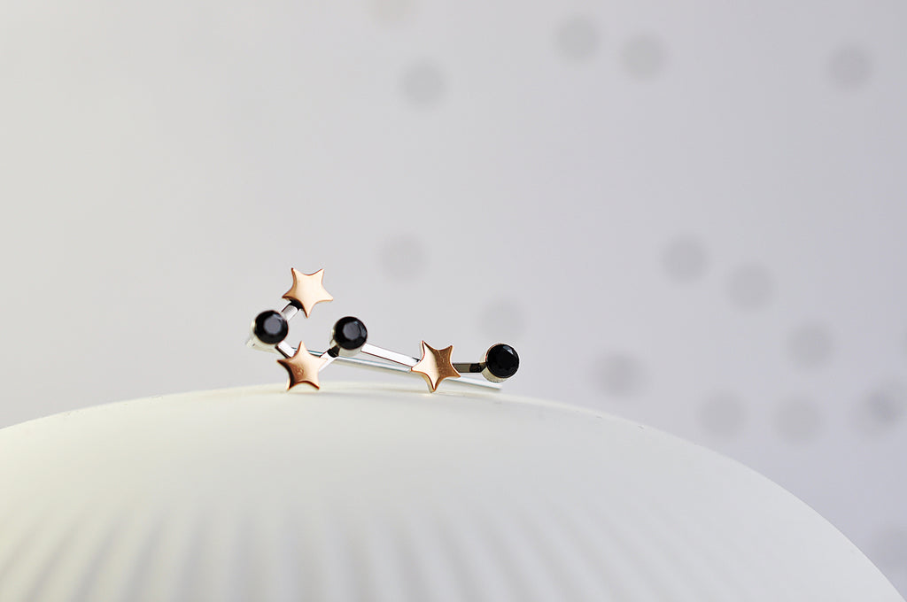 ROCK STAR BLACK čarobni uhani / ROCK STAR BLACK magic naušnica 