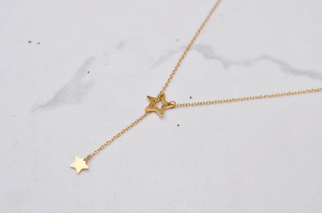 Silver plated necklace MATCHING STARS / Posrebrena ogrlica MATCHING STARS
