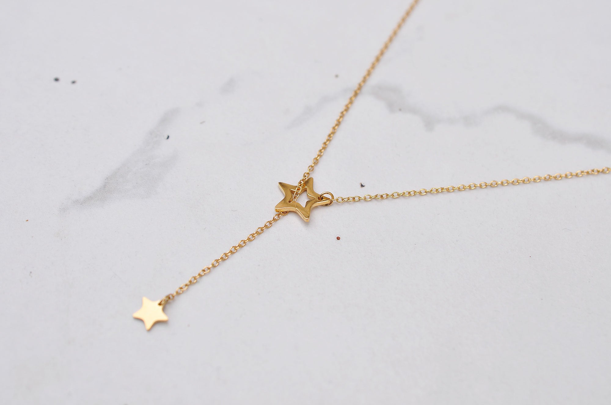 Silver plated necklace MATCHING STARS / Posrebrena ogrlica MATCHING STARS