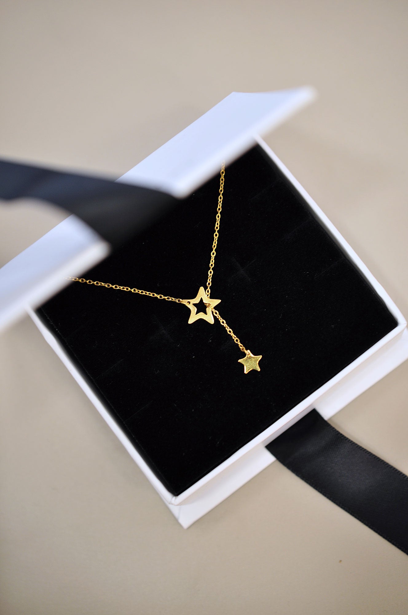 Silver plated necklace MATCHING STARS / Posrebrena ogrlica MATCHING STARS