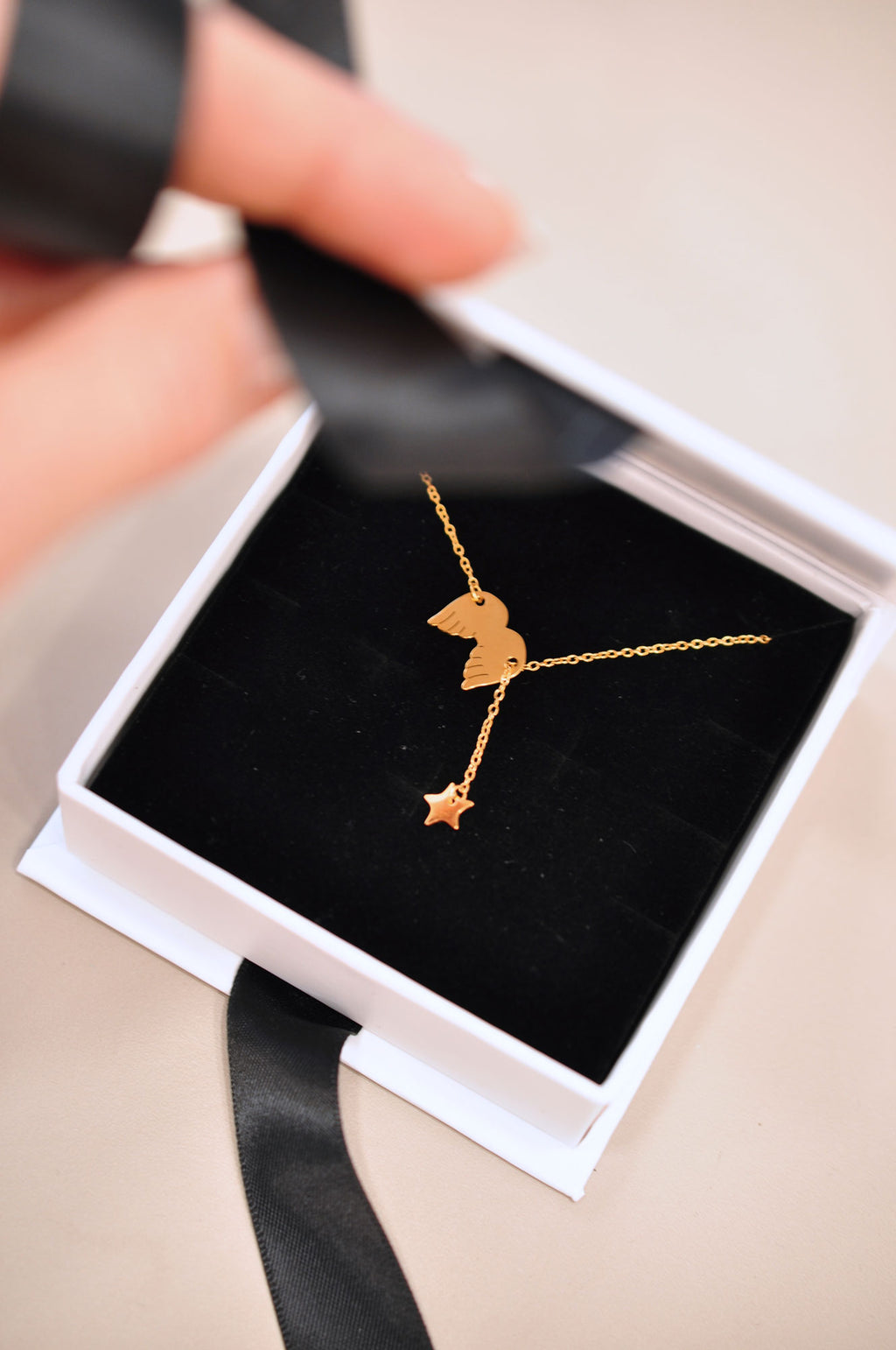 Silver plated necklace ANGEL WINGS / Posrebrena grlica ANĐEOSKA KRILA