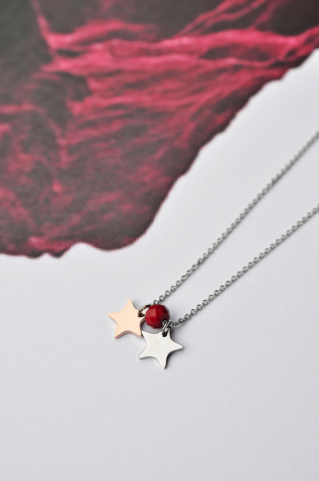 Versilberte MINI STAR DOT Halskette / POsrebrena MINI STAR DOT ogrlica 