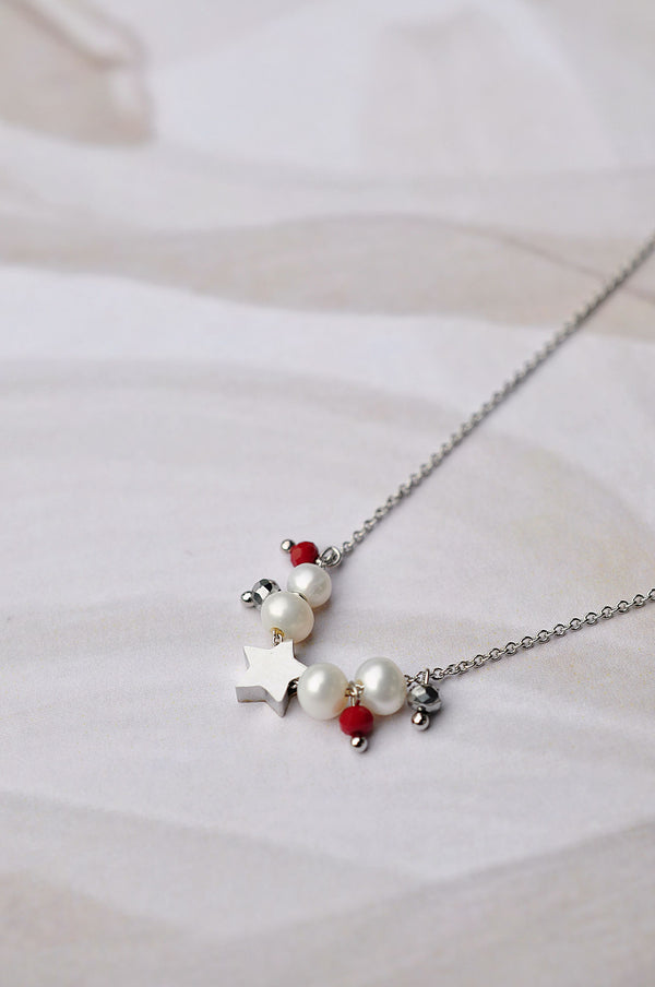 Silver plated DOTS necklace / Posrebrena DOTS ogrlica