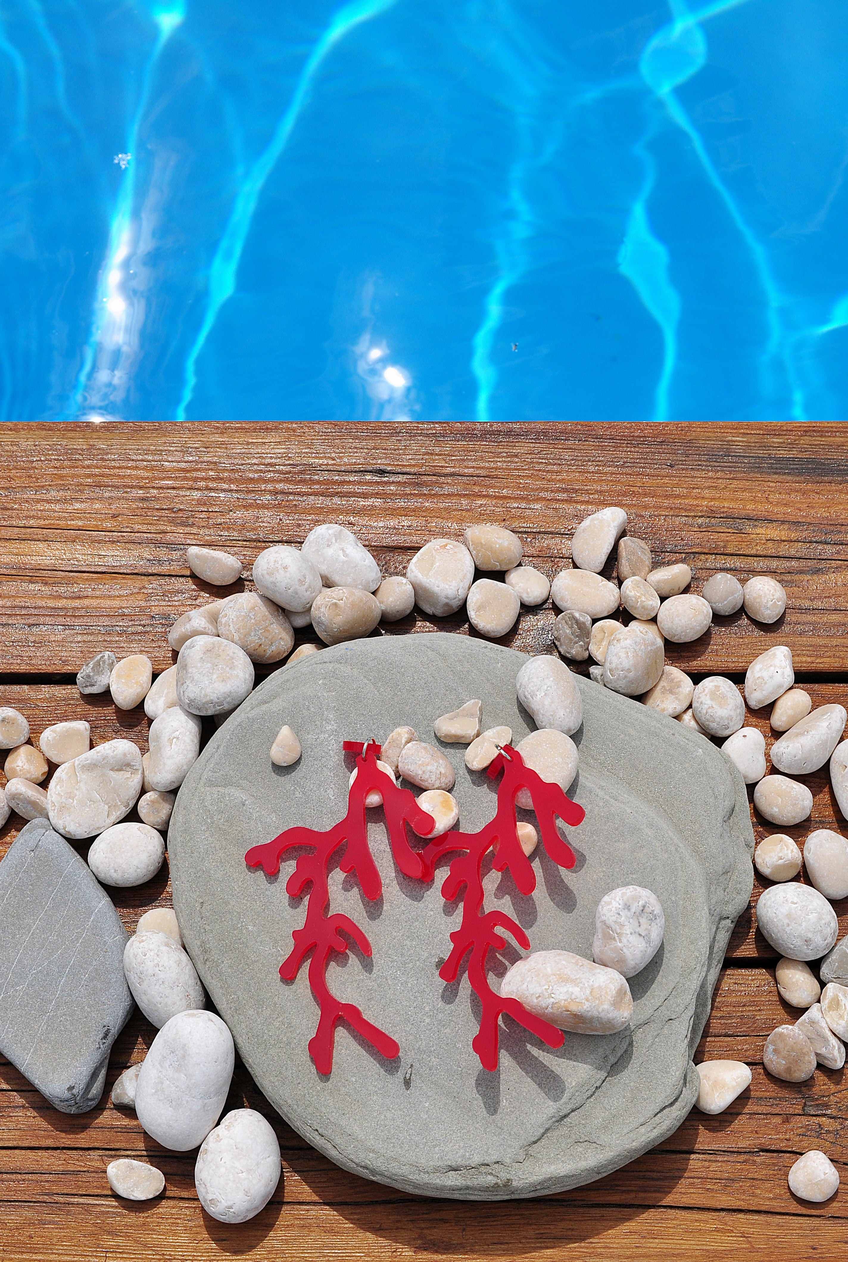 Uhani RDEČA KORALA / Naušnice CRVENI KORALJ