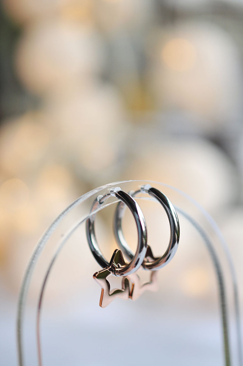 STAR LINE hoop earrings / STAR LINE ringovi naušnice