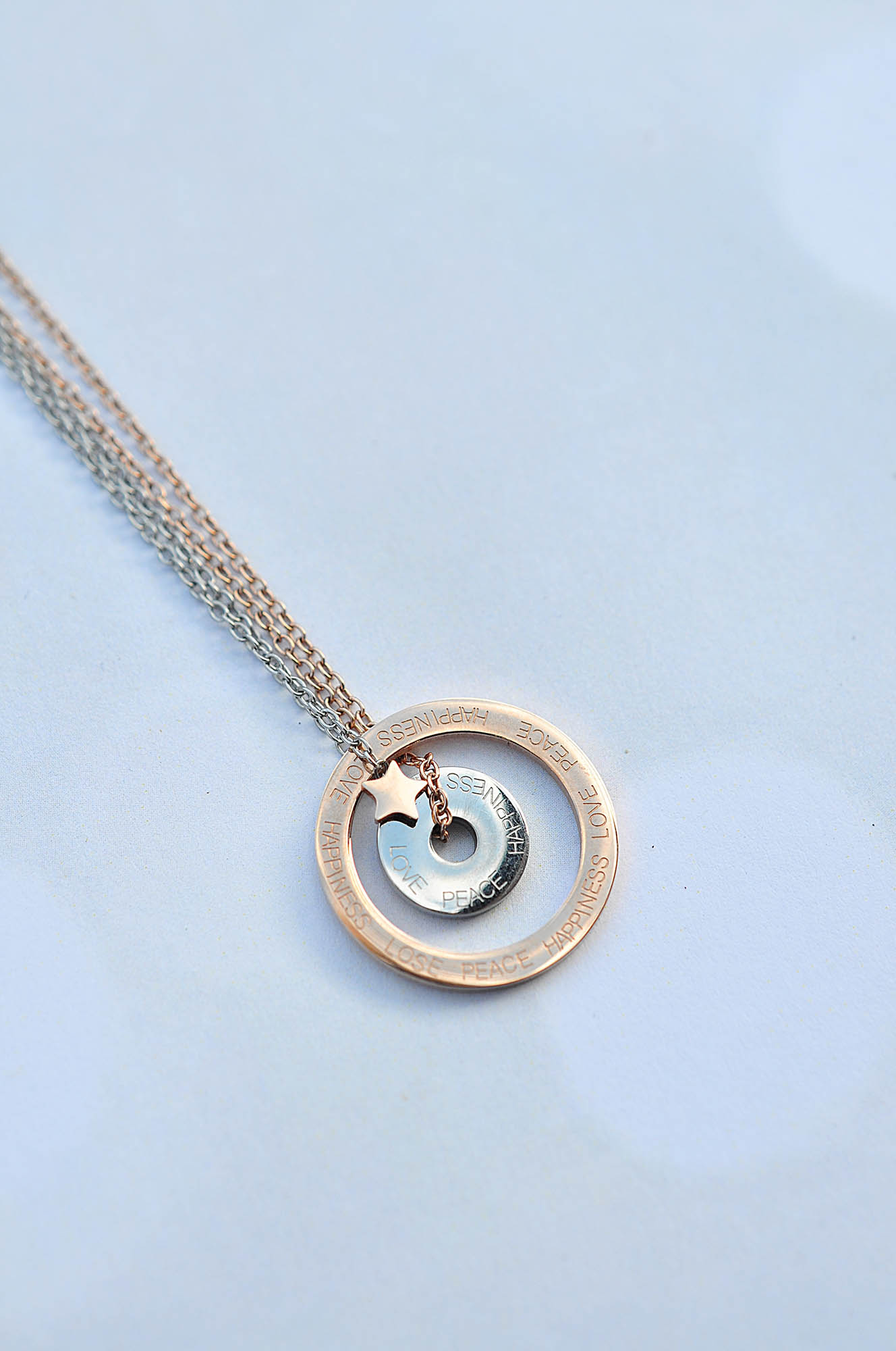 Doppelte Halskette CIRCLE OF LIFE / CIRCLE OF LIFE dupla ogrlica 