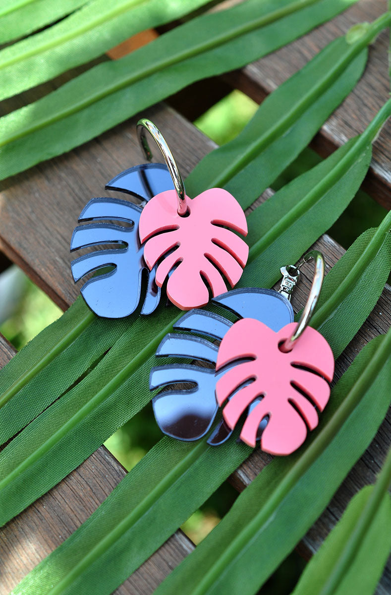Ohrringe MONSTERA SOMMER / Naušnice MONSTERA SOMMER