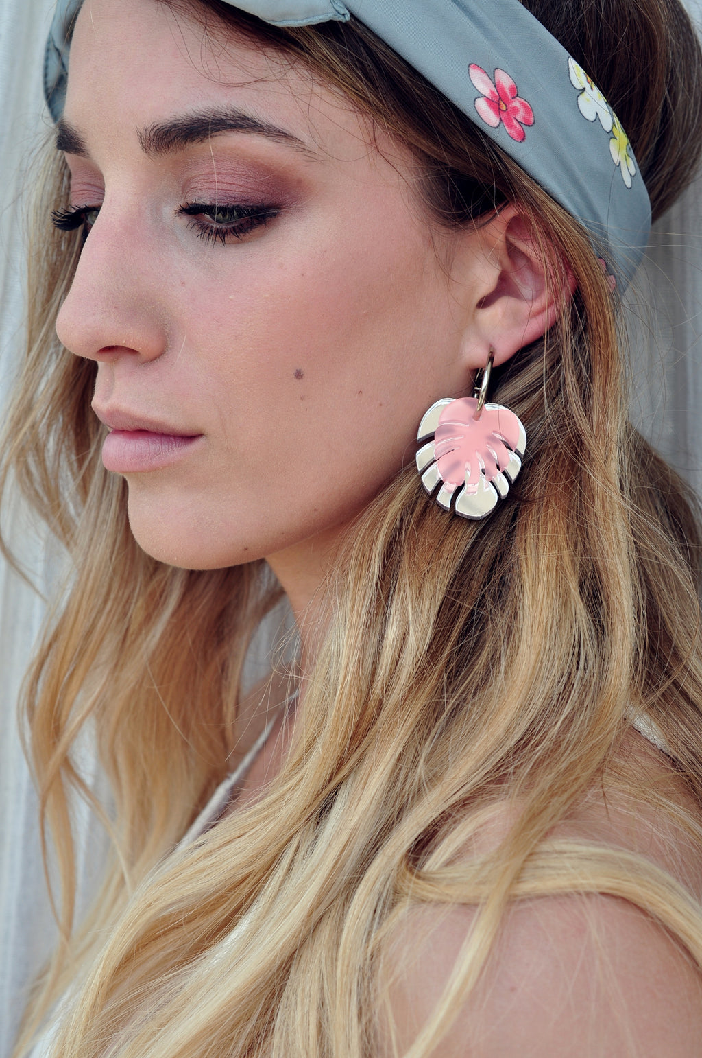 Ohrringe MONSTERA SOMMER / Naušnice MONSTERA SOMMER