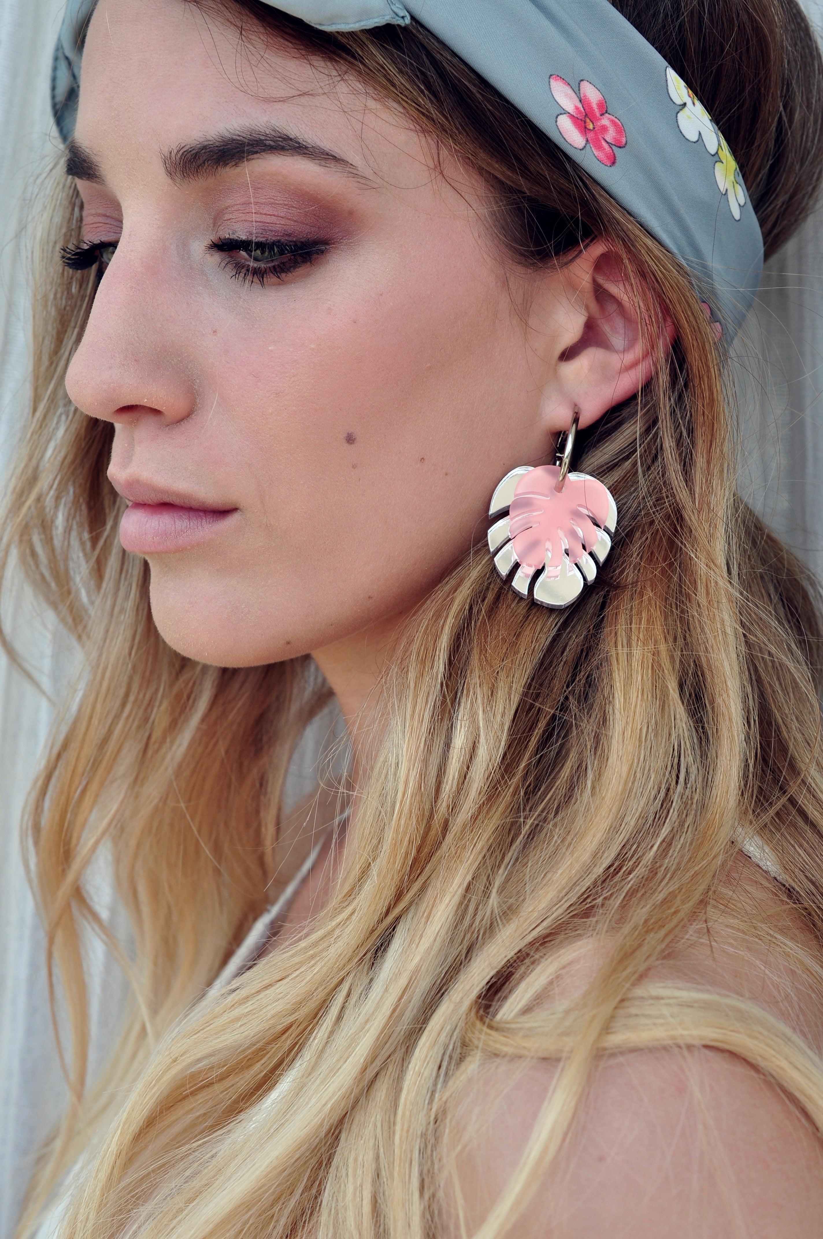 Ohrringe MONSTERA SOMMER / Naušnice MONSTERA SOMMER